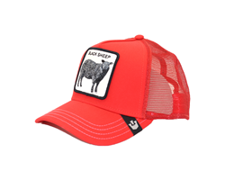 GOORIN BROS BASEBALL CAP BLACK SHEEP RED 